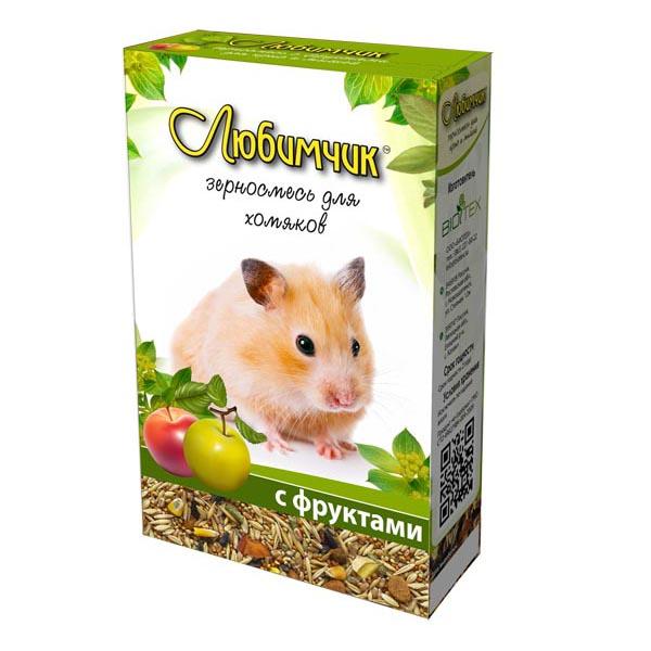 ЛЮБИМЧИК корм д/хомяков Фрукты 400г (1*14)