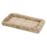 MidWest лежанка Deluxe Wave Bed для собак и кошек меховая 41х30х6,5 см, цвет песочный