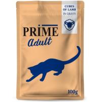 PRIME пауч 100г Кусочки из ягненка в бульоне, для кошек