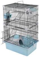 ЕСО Клетка д/грызунов РИККИ 42.2 разбор., шаг прута до 11мм, 42*30*h67см, 4 этажа,43112
