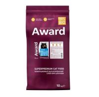 AWARD Sterilized д/взрослых стерил.кошек с белой рыбой с добавлением семян льна,клюквы/цикория 10кг