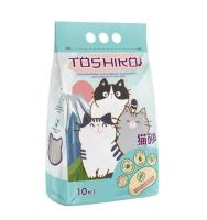 TOSHIKO бентонитовый комкующийся для кошачьего туалета наполнитель без запаха 10 кг