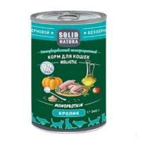Solid Natura Holistic консервы д/кошек Кролик 0,34кг