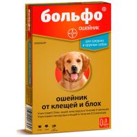 БОЛЬФО Ошейник п/б д/средних собак 70 см