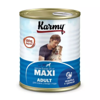 Karmy конс.корм д/собак крупных пород Макси Эдалт индейкой с гречкой 850г