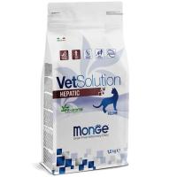 Диетический корм Monge VetSolution Cat Hepatic Гепатик для кошек при заболеваниях печени 1,5 кг