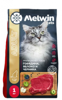 Melwin для кошек с говядиной, яблоком и черникой 1кг