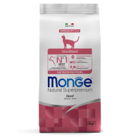 Сухой корм Monge Cat Speciality Line Monoprotein Sterilised д/стерилизованных кошек,из говядины 1,5к