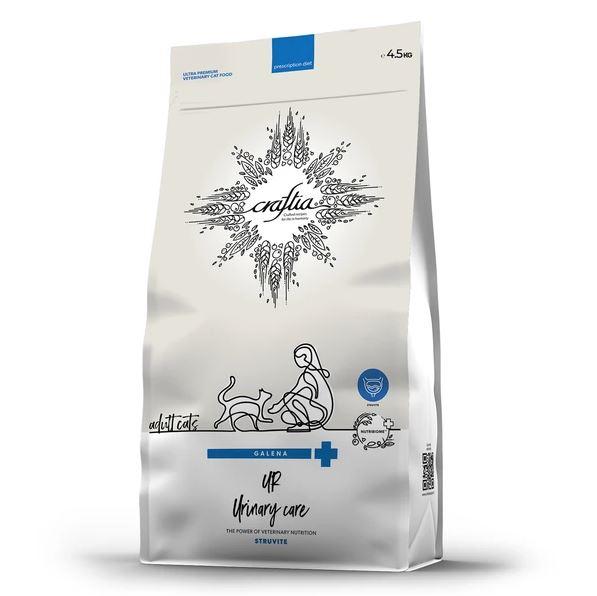Вет. диета CRAFTIA GALENA CAT URINARY CARE Уринари для кошек для раств.струв.камней 4,5кг