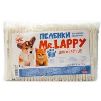 MR.LAPPY пеленки впитывающие одноразовые д/животных 60*40см,30шт