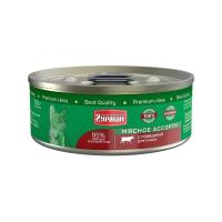 Четвероногий гурман Мясное Ассорти 100 г для кошек с говядиной