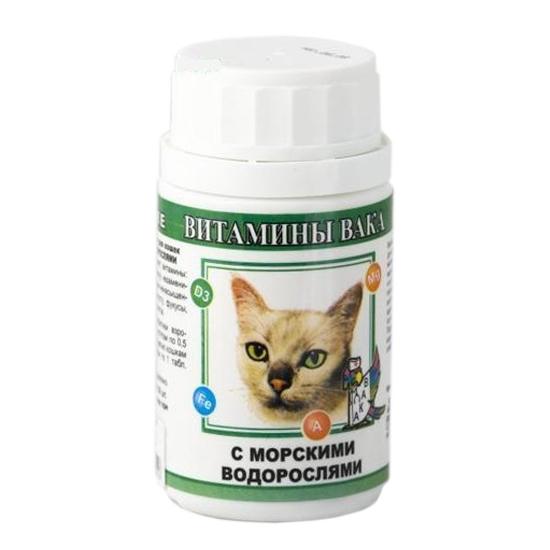 ВАКА Витамины д/кошек с Морскими водорослями (1*10)