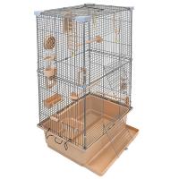 Клетка ECO д/птиц ТУТТИ-2 разборн., шаг прута до 11мм, 42*30*h62,7см (укомплект.)