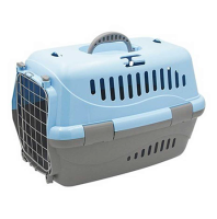 PET STAR Standard переноска S 42*29*29,5 см серо-голубая, метал.дверца