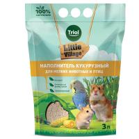 Наполнитель кукурузный для мелких животных и рептилий 3л LITTLE VILLAGE