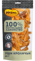 Мнямс лакомство для собак Уши кроличьи 1шт