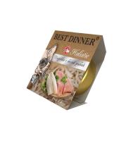 Паучи Best Dinner Holistic д/стерилизованных и взрослых кошек в желе "Индейка с белой рыбой" 75 гр