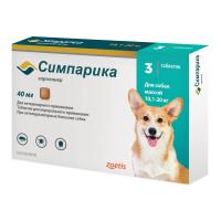 СИМПАРИКА 40мг 10,1-20кг 1 таб (1*3)