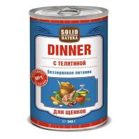 Solid Natura Dinner консервы д/щенков Телятина 0,34кг
