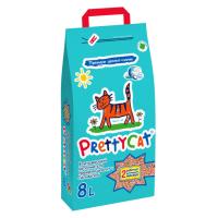 PRETTY CAT наполнитель впитывающий для кошачьих туалетов Premium 8л/4кг морской бриз