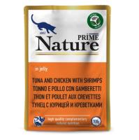 PRIME NATURE пауч 100гр в желе Тунец с курицей и креветками д/кошек