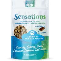 Pink Sensation Лакомство сухое для кошек "Хрустящие подушечки с лососем", 100г