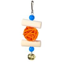 Игрушка для попугаев "Rattan Ball Orange" LionPets (Размер: 12х2х4 см) 42.PS.151-OR