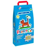 PRETTY CAT наполнитель впитывающий для кошачьих туалетов Naturel с алоэ 8л/4кг