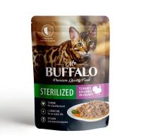 Mr.Buffalo пауч STERILIZED 85г (индейка в соусе) д/кошек