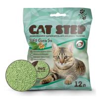 Наполнитель комкующийся растительный CAT STEP Tofu Green Tea, 12 л /1*3/