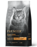 Premier Cat Lamb&Turkey ADULT LARGE (Свежее мясо ягненка с индейкой для крупных кошек) 2 кг