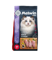 Melwin для кошек старше 7 лет с мясом птицы 10кг