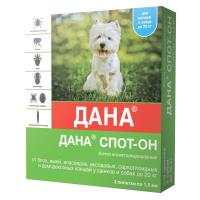 ДАНА Капли Спот-Он п/б д/собак и щенков до 20кг №2 Apicenna