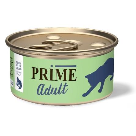 PRIME ж/б 70г Тунец с кальмаром в собственном соку д/кошек
