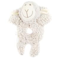 Игрушка AROMADOG Senior для собак Овечка-кольцо 23 см с пищалкой, серый