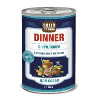Solid Natura Dinner консервы д/собак Кролик 0,34кг