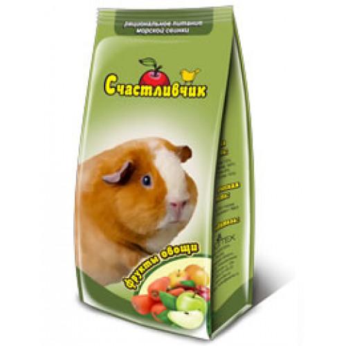 СЧАСТЛИВЧИК д/морских свинок рацион. питание фрукты+овощи 300г (1*20)