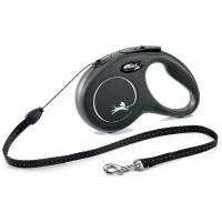 Flexi рулетка New Classic S (до 12 кг) 5 м трос черная