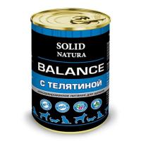 Solid Natura Balance консервы д/щенков Телятина 0,34кг
