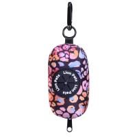 Сумочка диспенсер LionPets для уборки за животным LPD-100-1 (Цветной леопард 8*5*5 см )