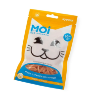 Лакомство для кошек MOI Мини-стрипсы из курицы пл/пак 50г