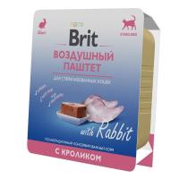 Брит Premium Воздушный паштет Кролик для стерилизованных кошек, 100 гр
