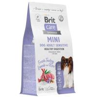 BRIT CARE Mini, Сух. корм с инд и ягн д/вз.c.мин.п,"Adult Sensitive.Healthy Digestion",1.5кг,6010759