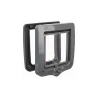 Дверца для кошки ТРИКСИ 4-Way, 20 х 22 см, серый 44212