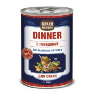 Solid Natura Dinner консервы д/собак Говядина 0,34кг