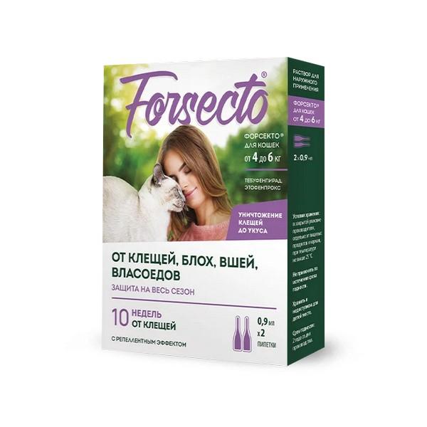Forsecto® капли для кошек от 4 кг до 6 кг 0,9 мл №2