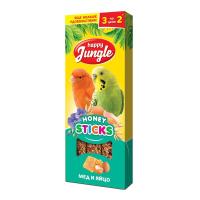 HAPPY JUNGLE палочки д/птиц мед и яйцо 3шт 90гр