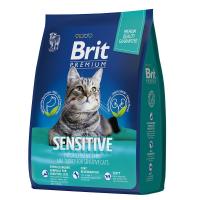 Брит Premium Cat Sensitive сух. премиум с ягнен, и инд. д/взр кошек с чувств.Пищ. 0,4 кг