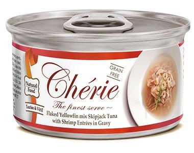 Pettric консервы Cherie тунец с креветкой в подливе 80 г