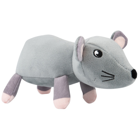 Игрушка Mr.Kranch для собак "Мышь" плюшевая 20 см серая (34003)